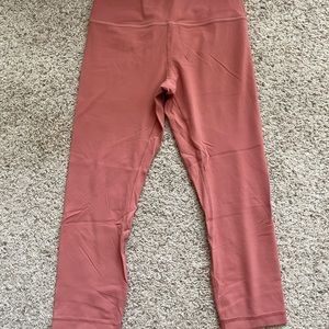 Lululemon align 21’ leggings. Size 6. Clay
